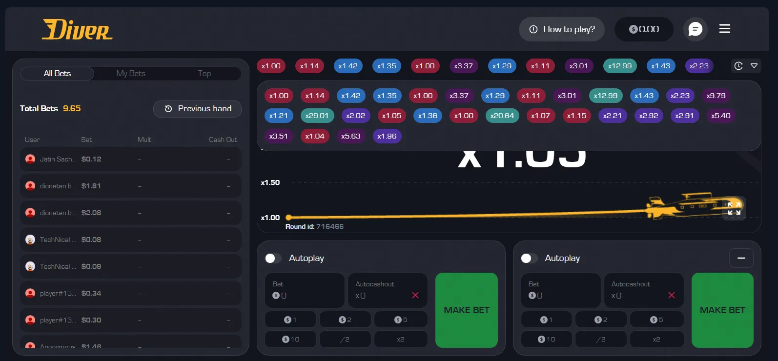 diver interface
