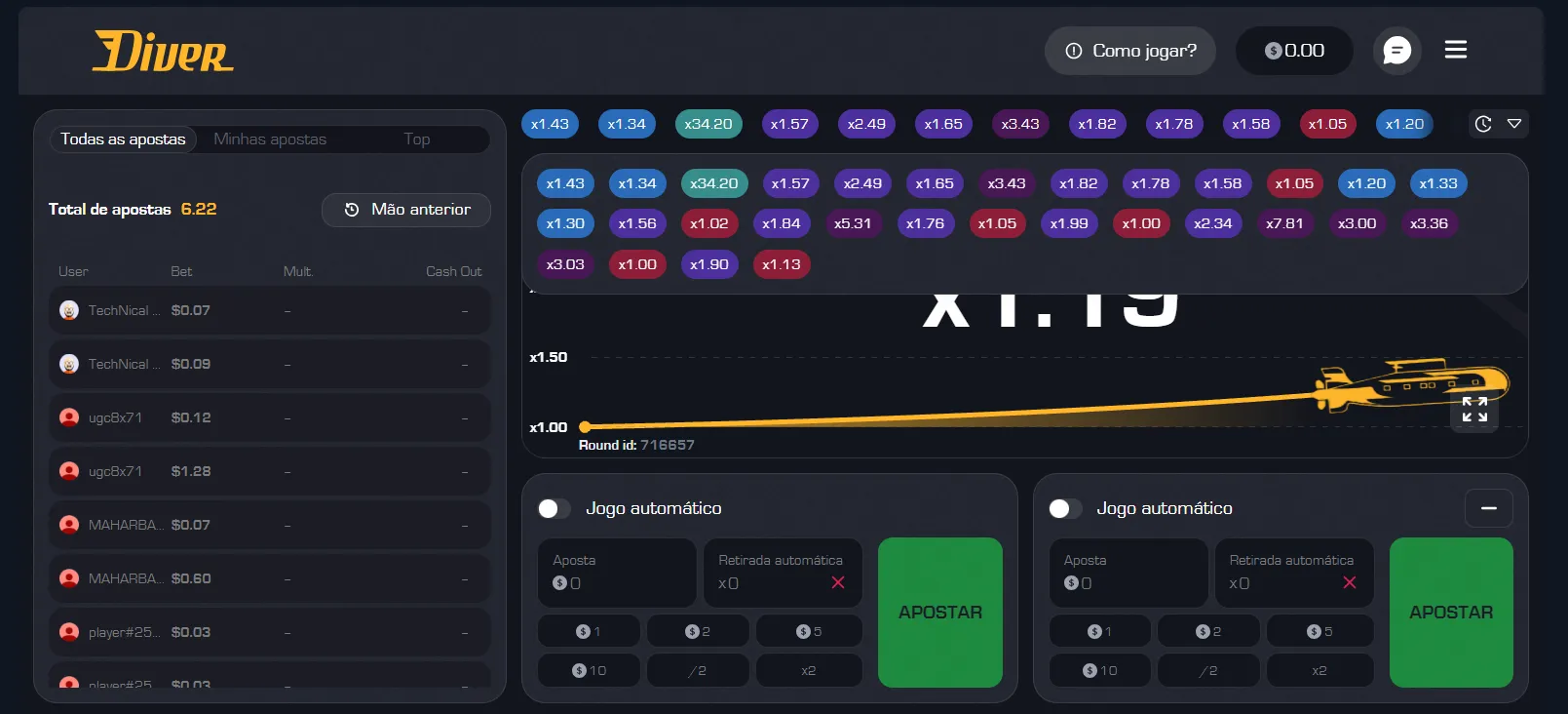 diver interface